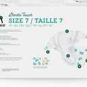 Amazon Brand - Mama Bear Gentle Touch Baby Diapers, Size 7, 80 Count (4 packs of 20), Skin Safe, 12 Hours Protection, Wetness Indicator, Stretchy Waistband