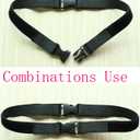 Multi-Functional Magic Buckle, Baby Safety Lock for The Door, Two-Door Refrigerator, Oven and Children's Safety Fence, Etc., or for The Fixed Baby Luggage (3 Pack Black)