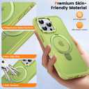 Case for iPhone 16 pro max, with Invisible Magnetic Stand, Mil-Grade Drop Protection, Non-Slip, Anti Fingerprint Anti Scratch, Shockproof Matte Phone Case (Green)