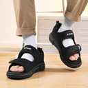 Diabetic Sandals for Men Wide Toe Swollen Feet Adjustable for Foot Pain ReliefOpen Toe Casual Athletic Sandals for Outdoor Beach Travel Summer
