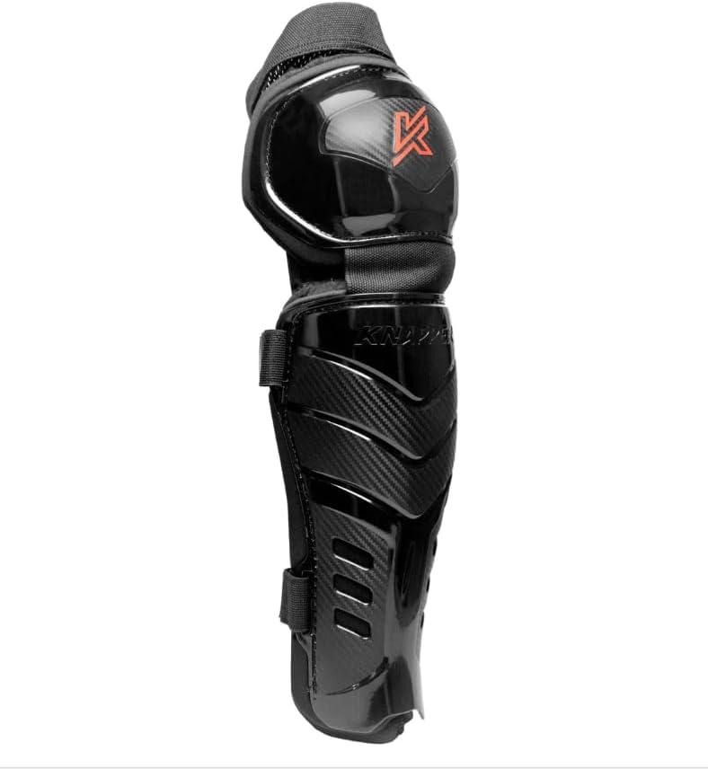 Ball Hockey Protective Gear | AK7 PRO SHIN Guards | KNAPPER (15, Black)