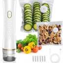 Handheld Vacuum Sealer for Food (Vacuum Sealer + 30 Reusable Bags) Powerful Compact Food Sealer, Portable Vacuum Sealer for Kitchen, 10X Fresh Logner Seal Meal Saver