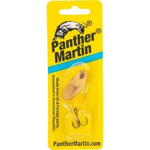 Panther Martin Speckled Spinner, 6PMGRSK, Gold / Red, 1/4 OZ & Danielson Niagara UV Spin Spinner | Holographic Silver Scale Brass Blade | Soft Bead on The Treble Hook (Size: 1/16 oz) & Blue Fox Classic Vibrax Fishing Spoons Size 1, 1/8 oz. Fire Tiger