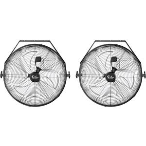 Simple Deluxe 20 Inch High Velocity 3 Speed, Black Wall-Mount Fan for Warehouse, Greenhouse, Workshop, Patio, Factory and Basement