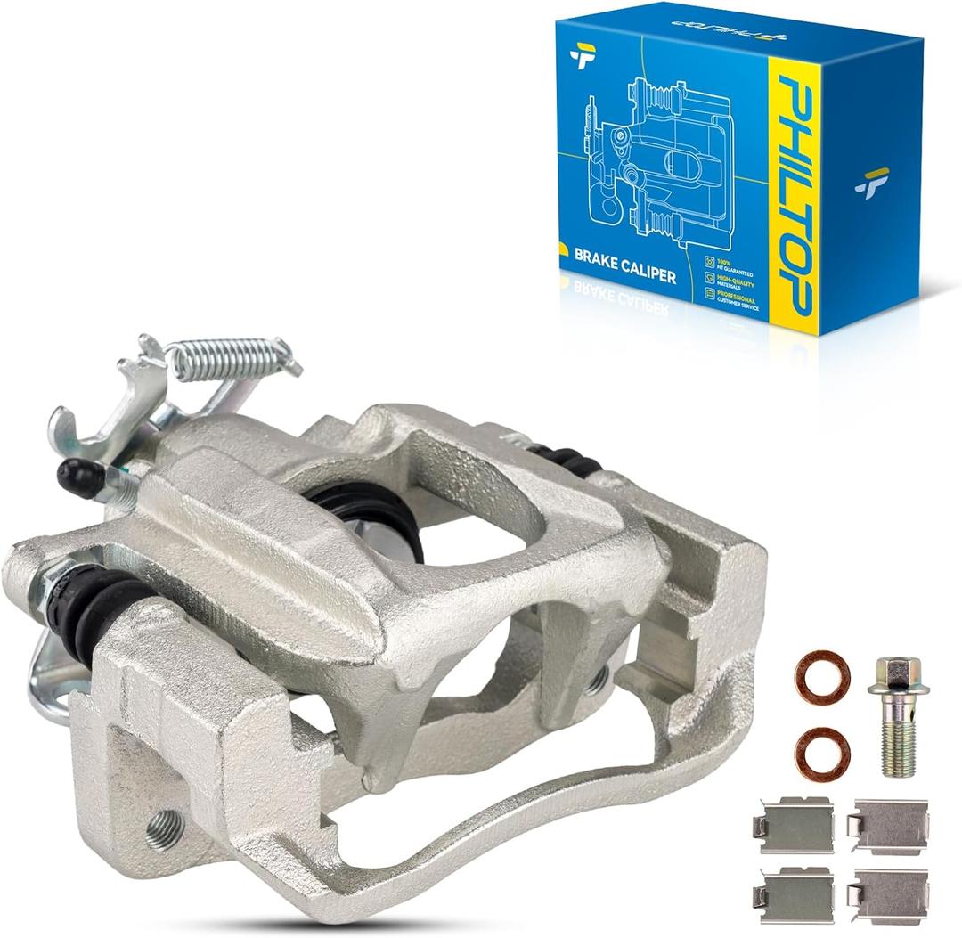 PHILTOP 18B5081 Rear left Disc Brake Caliper Assembly Chrysler Dodge For Town & Country 2008-2012, Grand Caravan 2008-2012, Routan 2009-2012, C/V 2012-2012, 18-B5081 Rear left Driver Side