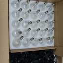 Outdoor String Light 55Feet G40 Globe Patio Lights with 52 Edison Glass Bulbs(2 Spare), Waterproof Connectable Hanging Christmas Lights for Backyard Porch Balcony Party Xmas Decor, E12 Socket, Black