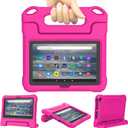 Lainergie Tablet Case for Kids, Lightweight Shockproof Kid-Proof Cover with Handle Stand for 7 inch Tablet Kids Case,Pink