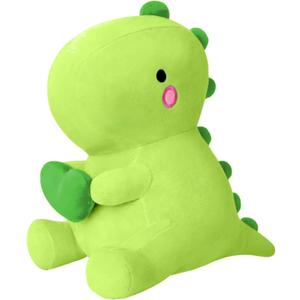 SQEQE Dinosaur Stuffed Animal, Loving Soft Dino Plush Toys with Holding Heart for Valentine Day, Sweet Romantic Anniversary Birthday Gift for Her Girls Boys Girlfriend(Green,12 inch)