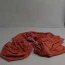 Wrap Around Dust Ruffle Bed Skirt - Coral - for Full Size Beds with 12 Inch Drop - Easy Fit Elastic Strap - Adjustable Pleated Bedskirt w/Brushed Fabric - Wrinkle Free - for Women, Men, Kids & Teens