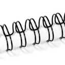 Rayson Double Loop Binding Wires 1/4 Inch - 3 to 1 Pitch Wire Binding Capacity 20 Sheets, 11 inch Length, 32-Loop Black Wire Ring Pack of 100 to Bind Reports and Projects