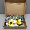 Sunflower Wedding Arch Flowers, Faux Flower Swag Set of 2, Sunflower Floral Swag for Wedding Arch Welcome Signs, Reception Ceremony Signs Decor