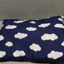 Biloban Toddler Pillow for Sleeping, Kid Pillow 14" x 19" for Small Travel Bed, Nap Pillows, Soft & Skin-Friendly Small Pillows for Sleeping, Toddler Use Only, Age 2 to 5 (Navy Cloud)