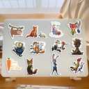 2 x Zoot 2 Adventure Stickers, Jud and Nic Waterproof Vinyl Stickers for Kids & Adults, Cute Cartoon Animal Decals for Water Bottles, Skateboards, Phones, Laptops, Luggage & More (110Pcs)