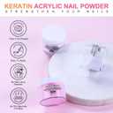 Acrylic Nail Kit for Beginners: Professional Acrylic Powder Set with Everything for Starter Gel Nail Polish U V Light Nail Drill Full Tools Decoration for Home Salon Women
