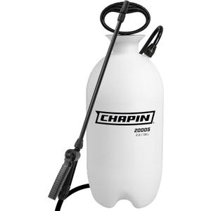 Chapin 20005 Pump Sprayer, 2Gallon, Lawn & Garden, Translucent Poly Tank, Funnel Top, SureSpray, Adjustable Cone Nozzle & 34" Hose for Fertilizer, Weed & Pest Application