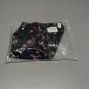 Women's Satin High Waisted Side Split Maxi Skirt Elastic Waistband Long Silk Skirts for Women Size Small, Floral Black 