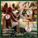 3 x CHOANG Funny Santa Christmas Ornament 2025 - Hilarious Office Prank Gift, White Elephant Exchange Idea, Secret Santa Present for Men & Women, Quirky Holiday Tree Decoration for Friends