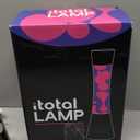 ITOTAL - Lamp Magma with Internal Beautiful Colors, Colored Bubbles and Hypnotic Wax US Plug (Purple & Pink Black Base)