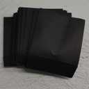 100 Pack Maxtek Premium Thick Black Color Paper CD DVD Sleeves Envelope with Window Cut Out and Flap, 100g Heavy Weight.