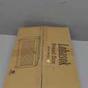 Bread Box for Kitchen Countertop Large Bread Box Farmhouse Bread Container Bread Storage with Window Bread Holder (Natural Wood)