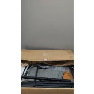 GlasFlength Computer Desk w/ Drawers, 40 in Modern Small Home Office Desk with Headphone Hook Storage Shelf, Simple Style PC Table for Kids & Students Study Writing Table, Rustic/ 40 Inch