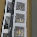 Gold Black Crystal Bathroom Lighting Fixtures, 4 Light Brass Modern Crystal Bathroom Vanity Lights Over Mirror Brass Bath Light