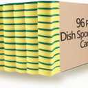 Kitchen Cleaning Sponges,96 Pack Eco Non-Scratch for Dish,Scrub Sponges.