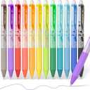 Four Candies 0.7mm Erasable Gel Pens, Make Mistakes Disappear Colored Pens, 12 Colors Retractable Fine Point Erasable Pens for Writing, Drawing, Planner & School Supplies