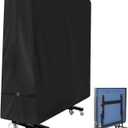 Ping Pong Table Cover, Outdoor & Indoor Waterproof Tennis Table Cover for Folding Ping Pong Table,600D HeavyDuty All Weather Protection Dust Cover  64'' x 26'' x 64''