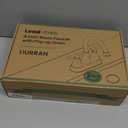 Bathroom Faucets for Sink 3 Hole, Hurran 4 inch Matte Black with Pop-up Drain and 2 Supply Hoses, Stainless Steel Lead-Free 2-Handle Centerset Faucet for Sink Vanity