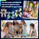 Junkin 24 Pack Sensory Fidget Toys Bulk, Transformable Fidget Spinner Robot Finger Toys, Stress Relief Gyro Spiral Spinners, Classroom Prizes Party Favors Easter Basket Stuffers Gifts for Kids Adults