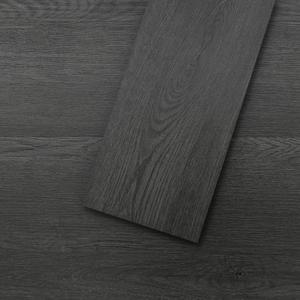 Mysflosy Peel & Stick Floor Tile, 36-Pack 54 Sq.Ft Waterproof Vinyl Plank Flooring Self-Adhesive, Luxury Wood-Look Vinyl Planks for DIY Installation (36 x 6 inches, Midnight Black Oak)