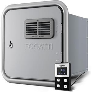 FOGATTI RV Tankless Water Heater, 66,000 Highest BTU, 0.5-3.6 GPM Energy-Efficiency, Built-in Mixing Tank, 15x15 Inches Gray Door, Remote Controller, Ideal for Everyday Use by RVers, InstaShower Ultra