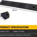 Heavy Duty 2.5 inch Rise Rubber Curb Ramps for Driveway Curb Ramps with M8 Screws for Sidewalks Door Ramps for Thresholds Shed Riding Mower 7000lbs Powersport Loading