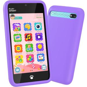 MOMILLA Kids Toys Smart Phone with Dual Camera, 3.97" Touchscreen, 200+ Educational Games, Learning Toys with Parental Control for Ages 3-8, Birthday Gifts for Kids (Light Pink)