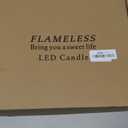 24 Pack Halloween Decoration Flickering Flameless Candles, Battery Operated LED Pillar Candles with Remote Control and Timer.for Home Decor (D2.2 xH 5" 6" 7" Black)