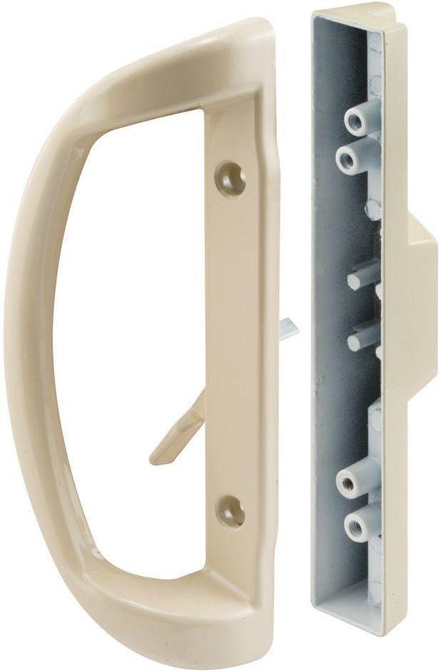 Prime-Line C 1327 Almond Diecast, Inside and Outside Mortise Style Patio Door Handles (Single Pack)