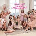 5 x Funny Bachelorette Party Decorations, Bachelorette Party Banner Accessories Bridal Shower Sign for Wedding Party Favor Supplies Gifts (Pink)