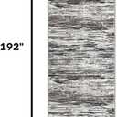 SIILOOM 2.6x16 Washable Runner Rug, Non Slip Area Rug for Hallway Kitchen