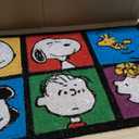 Gertmenian Peanuts Snoopy Coir Doormat - 2x3 Welcome Mat (2-Pack), Ideal for High Traffic Areas in Front Door, Garage, Entryway - House/Peanut Patch, 80003