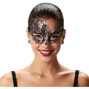 Masquerade Mask for Women, Masquerade Mask for Venetian Ball, Wedding, Mardi Gras&Costume Party, Stretch Cord Design 