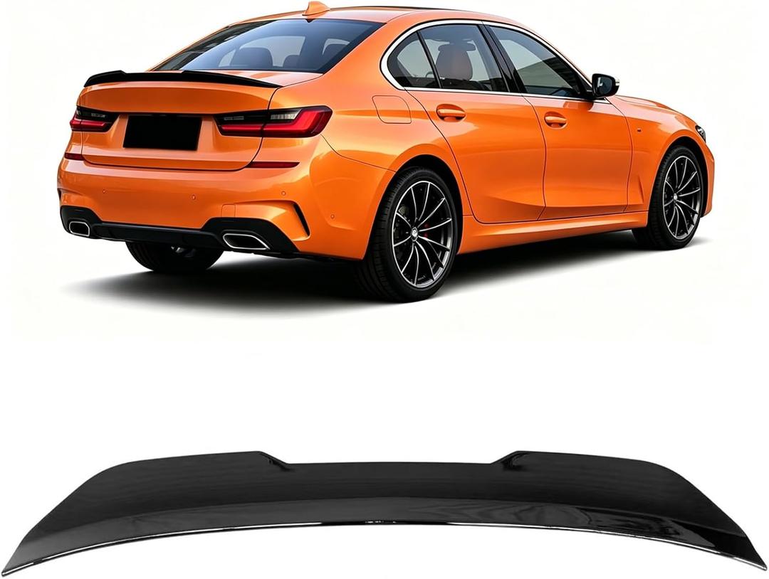 Rear Spoiler Fit for BMW G20 3 Series 330i 330e M340i,Glossy Black