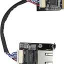 M.2 A E Key to 2.5 Gigabit Ethernet Module for X86 Linux Single Board Computer SBC, i226v 2.5G Ethernet Server NIC, Interface Card10/100/1000/2500 Mbps RJ45 LAN, Support 2230/2280 (M.2 A+E Key, 20CM)