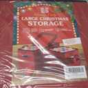 Holiday Cheer Premium Christmas Ornament Storage with 8 Tray  Christmas Storage Container with Dividers Perfect for Holiday Decorations Fits 128 Holiday Ornaments  Tear-Proof Fabric (Large, Red)