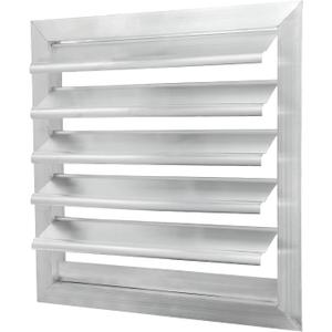 PATIKIL 12x12 Inch Aluminum Vent Cover, Louver Shutter Exhaust Fan Louvered Vent Automatic Gravity Square Grill Self-Closing Vent Cover for Greenhouse Industrial Exhaust HVAC System