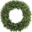 Christmas Wreath Artgar Christmas Wreaths for Front Door 28 inch Green Wreath Realistic Artificial Real Touch Pine Wreath Winter Christmas Decorations Outdoor Indoor Outside Window Home Xmas Holiday