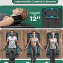 Lunix LX27 Heated Stretching Mat Massager – Upper Body Massage Mat Back Stretcher for Tension Release, Deep Tissue Lumbar Massager for Flexibility & Recovery
