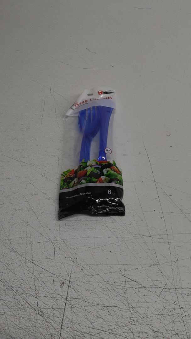 Jacent 6 Piece Blue Plastic Serving Utensils, Colors Vary - 1 Pack