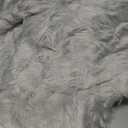 MIULEE Luxury Soft Fluffy Area Rug 3x5 Feet, Faux Fur Sheepskin Rug Decorative Plush Shaggy Carpet for Bedside Sofa Floor Nursery, Light Grey