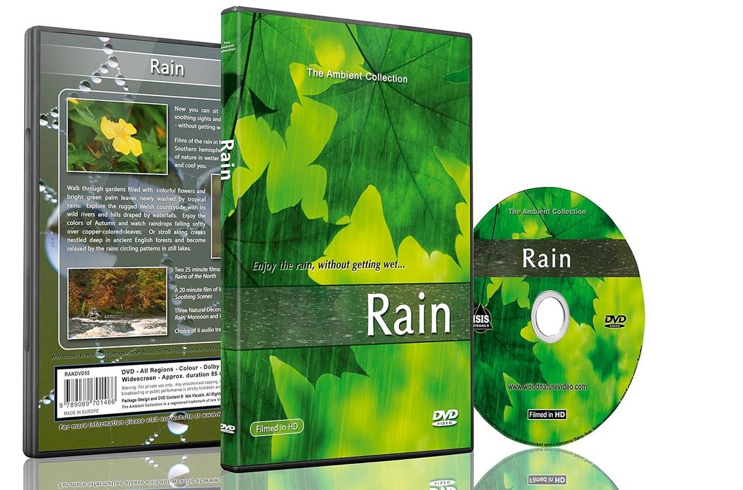 Rain DVD with Nature and Thunder Sounds for Relaxation